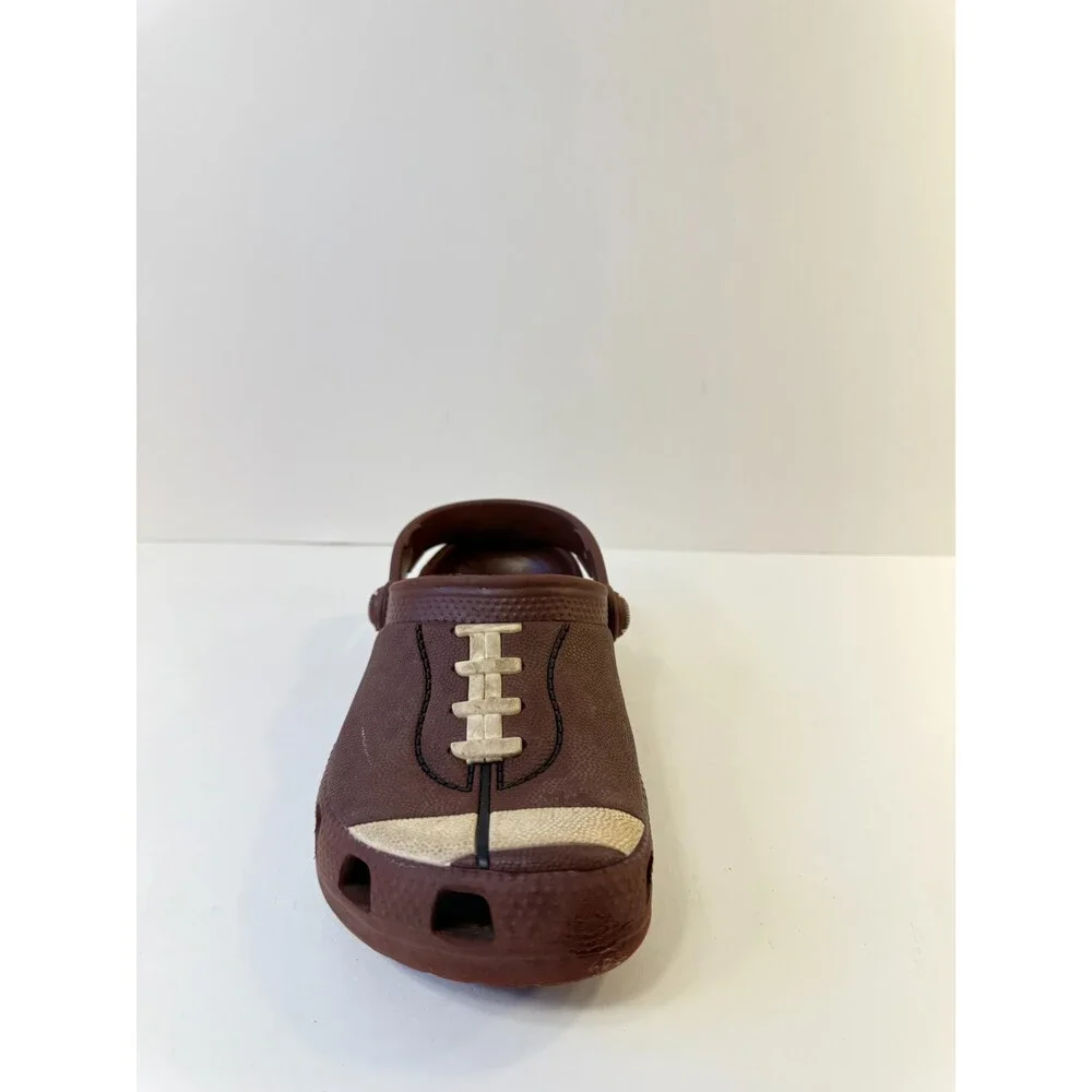 Crocs Unisex Classic Sports Clogs (Little Kid/Big Kid) Football 2 Medium